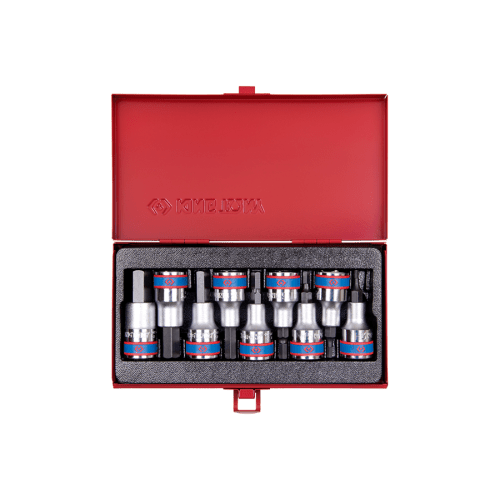 Coffret de 9 douilles tournevis 6 pans 1/2" photo du produit