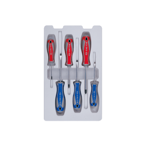 Jeu de 6 tournevis plats et phillips photo du produit